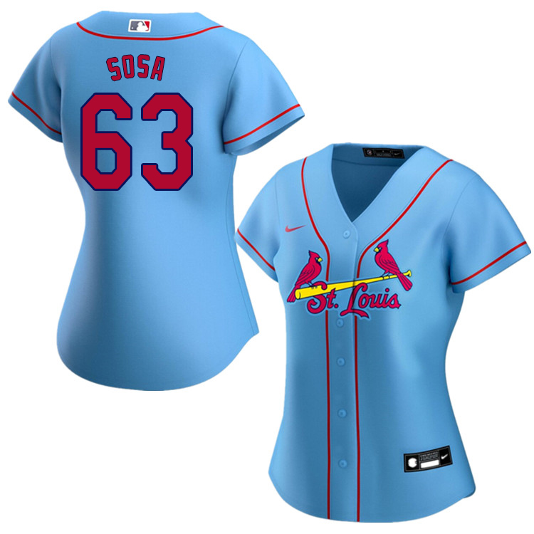 Nike Women #63 Edmundo Sosa St.Louis Cardinals Baseball Jerseys Sale-Blue